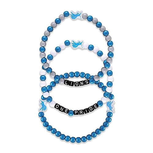 Foco BRMNNF3PKFR Unisex Adult Nfl Team Logo Officially Licensed 3-Pack Beaded Friendship Bracelet cover