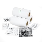 iDPRT S1 S2 M02 T02 Mini Thermal Sticker Paper - (57x29mm, 3.5m/Roll) for Most Instant Cameras and Label Printer - Refill for Kids' Pocket Printer, Mini Photo Printer Labels, For Photos, To-do Lists