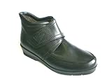  Turm-Schuh Damen/Herren Stiefel Stiefelette 54602, mit Fell innen, schwarz/anthrazit, Kett, echt Leder (3)