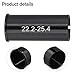 6061 Aluminum Seatpost Reducer Sleeve – 22.2mm to 25.4mm for Bike Adapter for Mountain Bikes, for CNC Machined, Anodized, 100mm Length (Black)(22.2 to 25.4mm S)