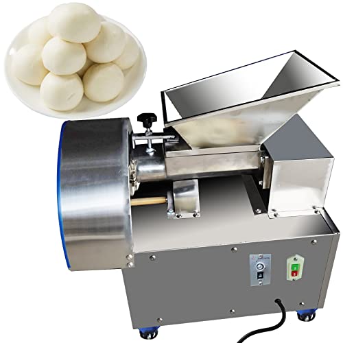 TXMACHINE Bread Dough Divider Rounder 1-300g Automatic Pizza Dough Ball Maker Cutter Machine with 6molds,can custom dough shape and weight (220V/50HZ, wheat dough)