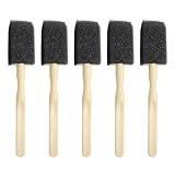 Reinigungsbürste für Lüftungsschlitze, AC Vent Duster Tool mit Schwammspitze für Kfz-Kühlergrill-Reiniger, schmaler Schlitz-Detailing-Stab für Armaturenbrett und Autopflegebedarf, schwarz (10 Stück)
