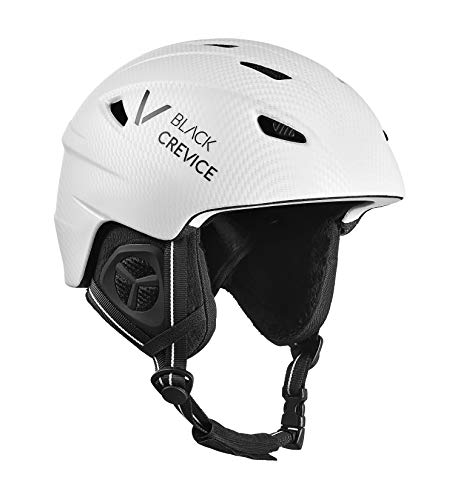Casco de esquí y snowboard BLACK CREVICE Streif ajustable con protección a prueba de golpes