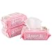 Deodorizing Hypoallergenic Pet Wipes with Fragrance Free Natural Organic and Antibacterial for Cleaning Face Butt Eyes Ears Paws Teeth 100 ct per Pack