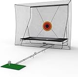 GarveeLife Golf-Übungsnetz (305 x 244 cm) Mit Ballrücklauf (335 cm) Und Balldecke, Großes Golf Trainingsnetz Für Chippen Und Schwung Mit Treffziel, Robustes Netz Mit Tragetasche