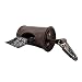 Hide & Drink Durable Thick Leather Dog Poop Bag Dispenser with Belt Attachment Handmade Bourbon Brown