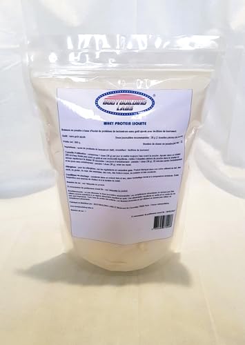 Whey Protein Isolate sans arôme 800g pure protéine de lactosérum