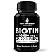 Biotin 10000mcg Vitamins with Organic Coconut Oil by Hair Thickness Maximizer. Hair Growth Vitamin Supplement for Men, Women. Made in USA. Combats Hair Loss and Thinning Hair. Vegetarian, Zero Gluten