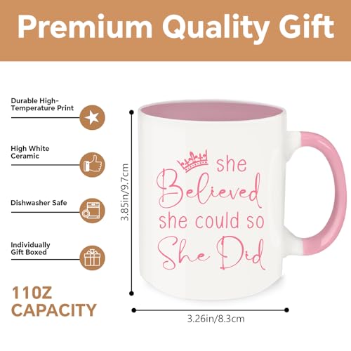 Taza de café cerámica para graduación 12 oz multicolor miniatura 2
