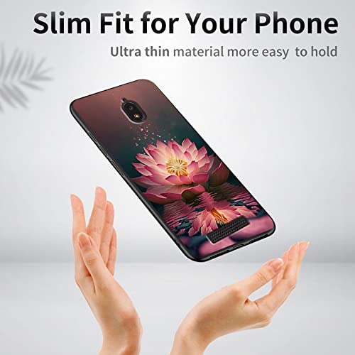 Image of for BLU View 2 /B130DL Soft TPU Case, Slim Fit BLU View 2 Case, Anti Scratch Non-Slip Full Body Protective Shockproof Cover for BLU View 2(5.5 inch 2020), Pink Lotus