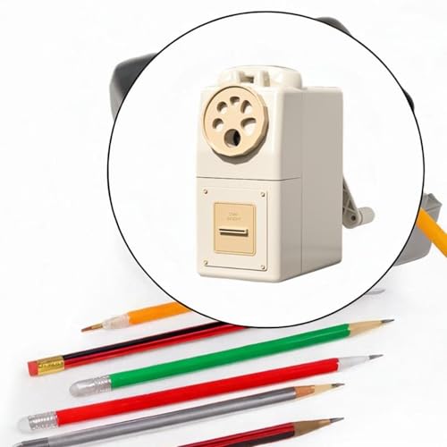 Taille-crayon portable blanc idéal pour les devoirs des élèves à la maison
