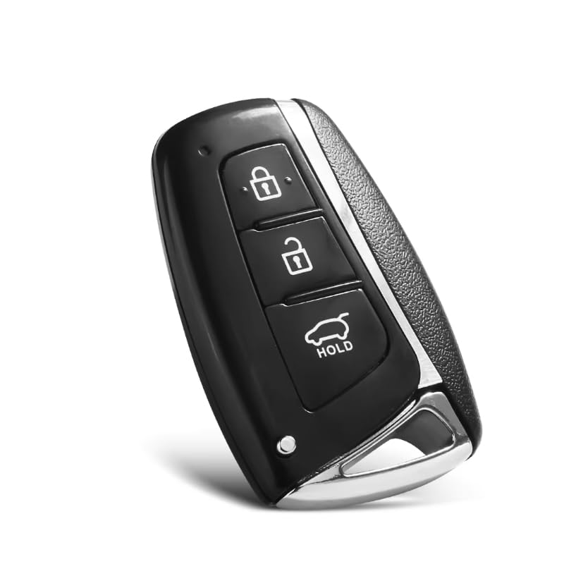 Coque De Clé De Voiture pour Hyundai Genesis 2013 2014 2015 Santa Fe Equus Azera Télécommande 3 Boutons Boîtier De Lame De Clé TOY40