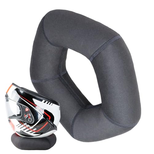 Casco de Moto Donut – Cojín de Apoyo para Casco, de Mantenimiento Transpirable, diseño no Deslizante, amortiguación ventilada, construcción de Espuma Ligera para un Almacenamiento Seguro y la
