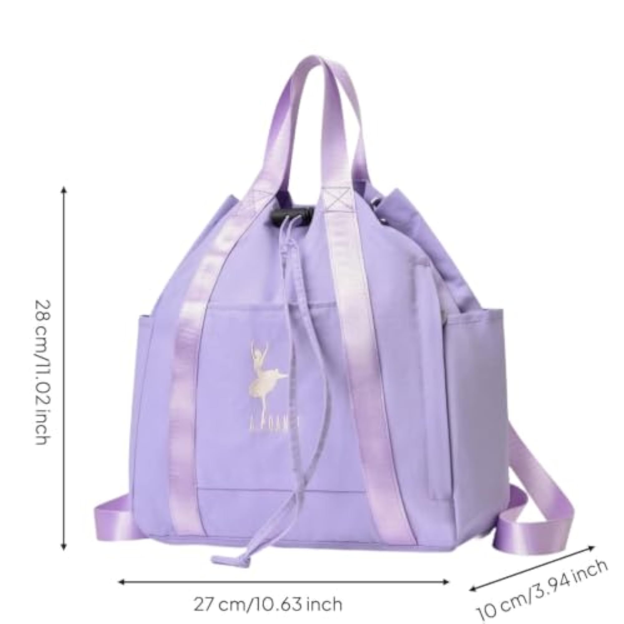 Soft-Structured Drawstring Backpack with Adjustable Shoulder Straps