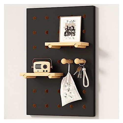 Panneau perforé en bois massif noble d'épaisseur 1,6 cm pour rangement mural haut de gamme