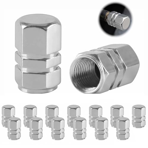 15 PCS Tapones de Rueda de Coche, y Aluminio Anodizado para Neumatico, Tapones Rueda Coche Universales para Motos y Bicis, Tapones para Llantas Resistentes al Polvo y Oxido