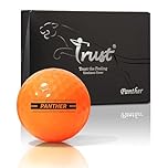 Trust Golf Ball Panther | Engineered to Break 100 | Big MAX Core for Maximum Distance & Precision Flight | Ultra-Soft Feel with Urethane Cover for Stopping Power (12 Balls, Orange)