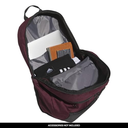 Image of adidas Striker 3 Team Sports Backpack - Daypack for Sports Gym Travel, 36L, Maroon, OSFA