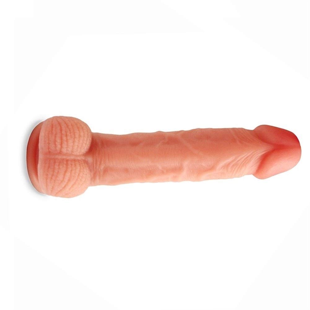 ZHLYJ 8 in Dîldɔ Suction Cup Silicone Female Relax Massage Interest Toy - Cautious Package