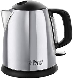 Russell Hobbs Victory 24990-70 Kettle 1L Quick Boil Marking Cups Easy Open Compact Design (Refurbished)