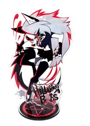15cm Anime Hazbin Hotel Helluva Boss Game Acrylic Stand Figure Display (Loona/Style 2)