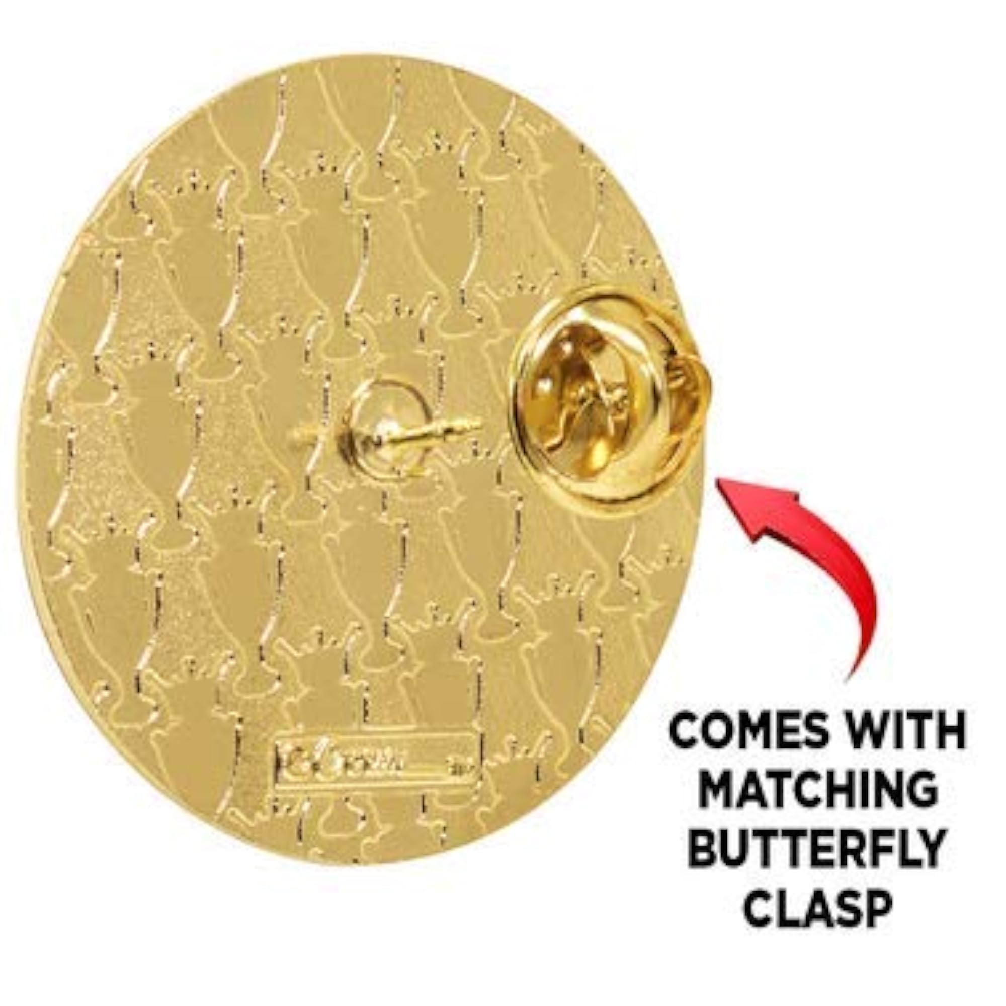 Gold Rhinestone Wrestling Pin, Sport Gift