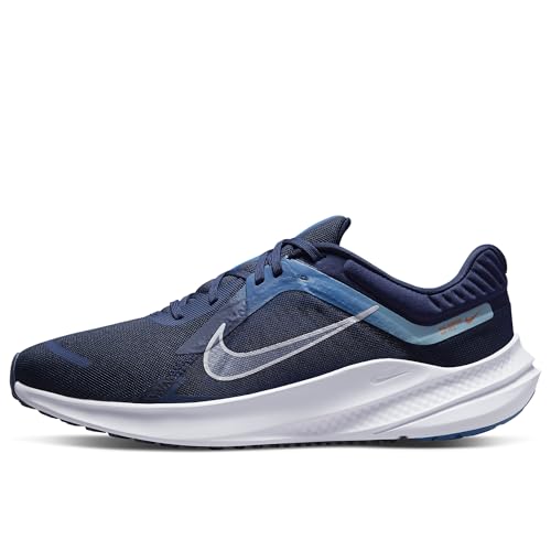 Nike Quest 5 Mens Running Trainers DD0204 Sneakers Shoes (UK 9.5 US 10.5 EU 44.5, Midnight Navy Pure Platinum 400)