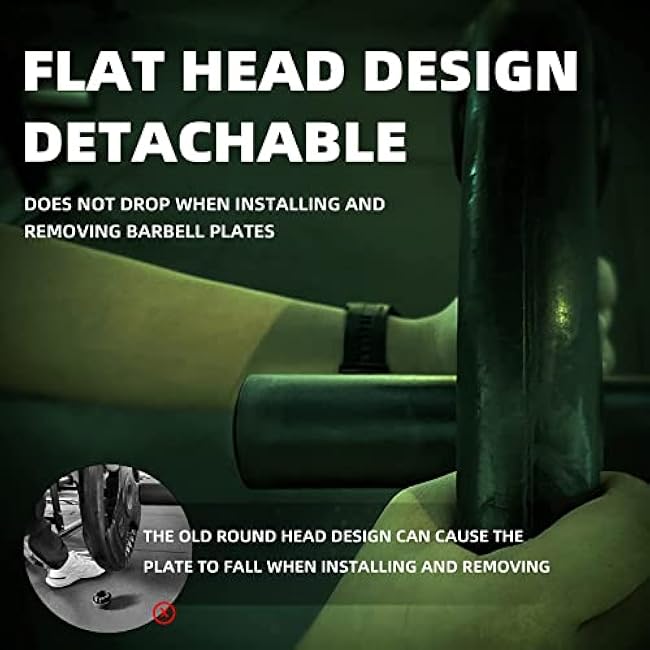 Olympic Adapter Sleeve (2 PCS), Contains 2 Spring Barbell Rings, Olympic Weight Plate Posts, Suitable for 8 ich and 11 inch Standard Barbell