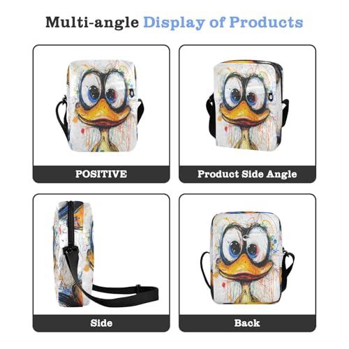 Cute Art Duck Doodle messenger bag crossbody bag men Womens Cross Body Purse Adjustable Strap for Outdoor Daily Outdoor Daily4