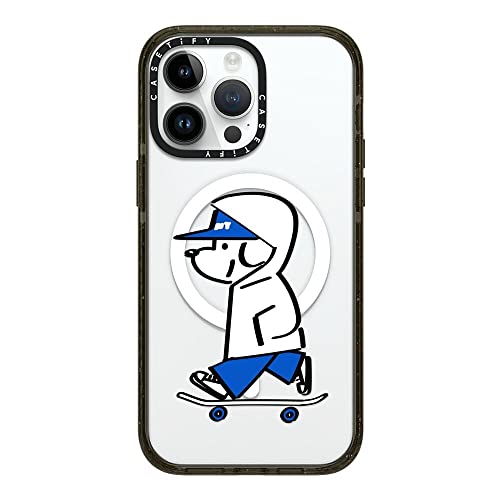 CASETiFY CpNg iPhone 14 Pro Max P[X [MILKi (4x MIL-STD-810G)/2.5m̗NA/MagSafe ɑΉ] - Skater JOHN -Hello my friend 04 -