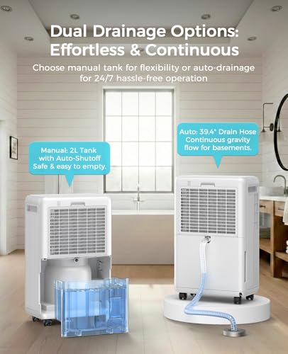 Dehumidifier for Large Basement with Drain