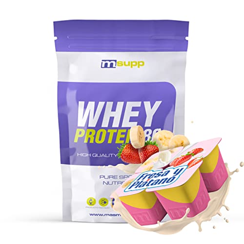 MM SUPPLEMENTS - Whey Protein80-500 g - Fresa y Plátano - Suplemento Deportivo Puro de Calidad -...