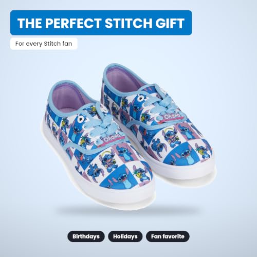 Disney Ladies Lilo and Stitch Shoes - Ladies Classic Lilo and Stitch Lace Up Canvas Sneakers Lilo and Stitch Canvas Lace up Sneakers (Blue, 11) - image 6