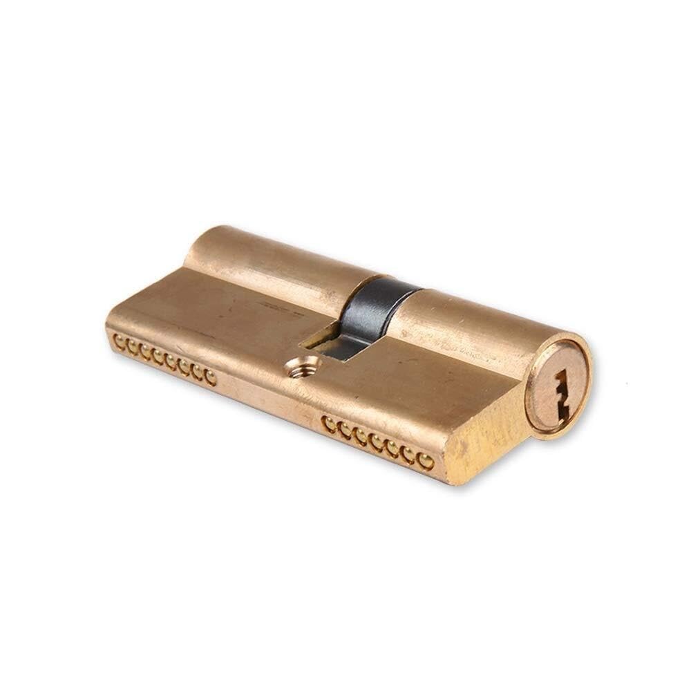 Barrel Lock Door Cylinder Biased Lock Brass Lengthened Core Anti-Theft Door Household AB Lock Cylinder(85mm32.5 52.5)