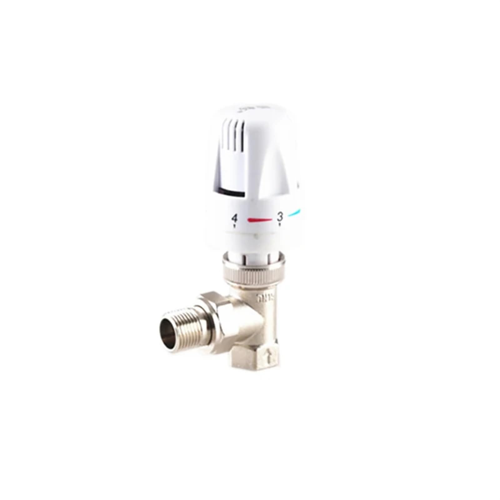 1/5.1 cm 3/10.2 cm mosiężny prosty automatyczny zawór regulacji temperatury, termostatyczny zawór grzejnikowy do ogrzewania podłogowego (3/10.2 cm)