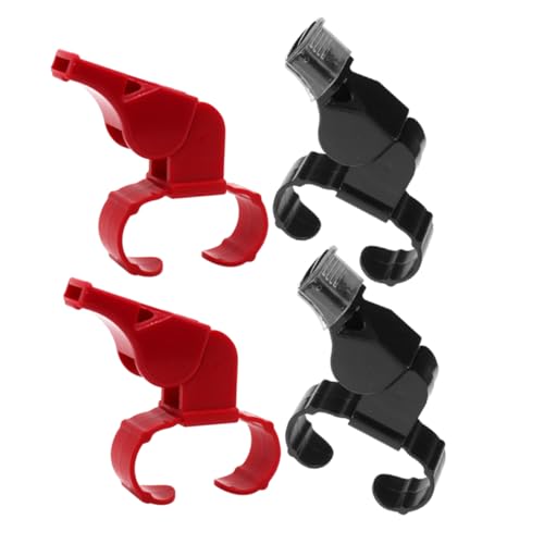 Toddmomy 4pcs Sports Whistle Ring Loud Sound for Referees for Basketball Soccer Volleyball Compact and Lightweight for Outdoor Activities