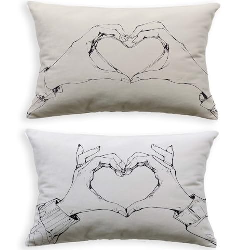 Housses de coussin extérieur blanc déperlantes et résistantes aux UV avec fermeture invisible - 2