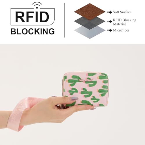 Image of Montana West Wallet for Women Cactus Print Wristlet Wallet with Rfid Blocking Lining Minimalist Lightweight & Easy to Carry