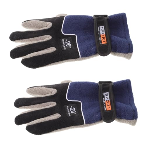 GOOHOCHY Mens Gloves Winter Full Finger Outdoor Warm Cycling Ski Gloves Windproof Protection