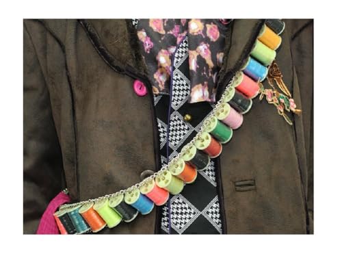 Mad Hatter Bandolier Thread Belt Colourful Yarn Costume Bandoleer2