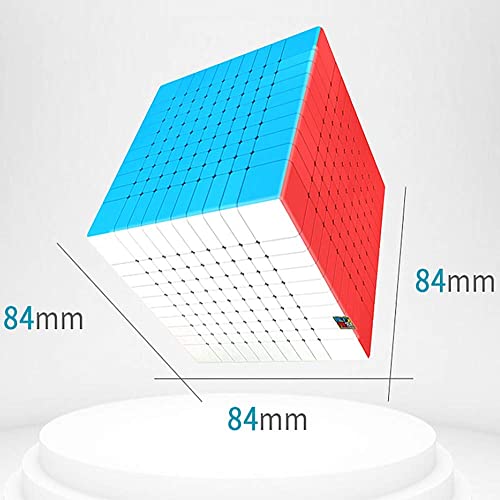 D ETERNAL Moyu Meilong 10 10X10 High Speed Stickerless Magic Puzzle Cube Toy,Multicolor (Mfjs 10X10), For Kid