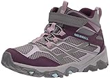 Merrell Moab FST Mid Waterproof Hiking Boot, Charcoal/Nirvana, 3 US Unisex Big Kid