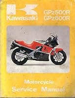 GPZ500R and GPZ600R Kawasaki Motorcycle Service Manual B003PUCY1U Book Cover
