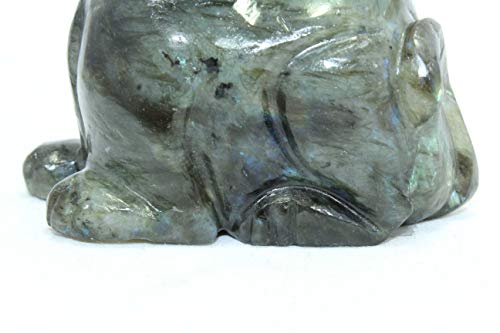 Chat en labradorite 277g pour harmoniser votre bureau ou salon - 4