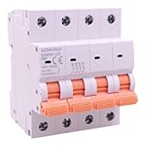 Leitungsschutzschalter, dreiphasig, 4P 80 A, D80, Kurve D 10 kA, 4 Module DIN 380 V AC, zertifiziert IEC60898-1, Serie GYM9H-125 Professional