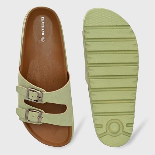 Image of Centrino Women's Berkin-Style Slip-On Sandals | Open Toe Design | Soft PU Footbed | Lightweight & Comfortable | Arch Support | On-Grip Sole | Casual Outdoor Wear (9219)