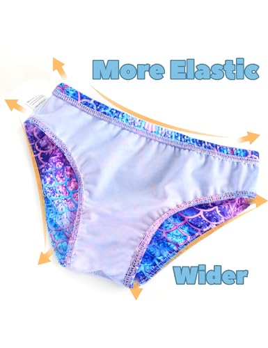 Image of TENVDA Girl's One Piece Swimsuit Sparkle Sleeveless One-Piece Bathing Suits Swimwear for Kids 2-12 Years Old