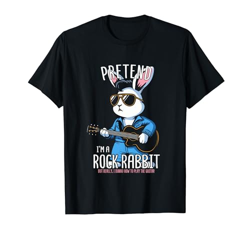 Rockstar Bunny Conejo cantante de rock Camiseta