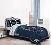 Jay Franco Wednesday Addams Twin Size Comforter Set - 5 Piece Bedding Includes Sheet Set & Pillow Covers - Blue Stars Super Soft Cozy Bedding #1