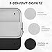 Arvok 13 13.3 Zoll Laptoptasche Schutzhülle, Wasserabweisend Laptophülle Notebook Hülle Tasche für MacBook Air MacBook Pro 13 14 Zoll, für HP ThinkPad Dell Lenovo Asus Acer MSI, Schwarz